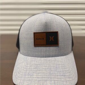 Hurley Denim Blue Cap with Brown Patch